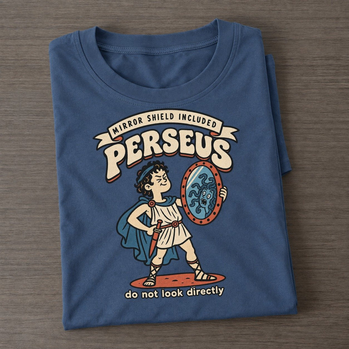 Perseus Olympus Gift Shop Classic T-shirt – Twilight Navy