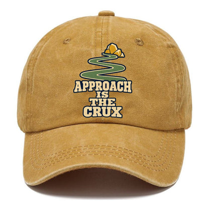 Approach Is The Crux Rock Climbing Classic Cap – Golden Harvest