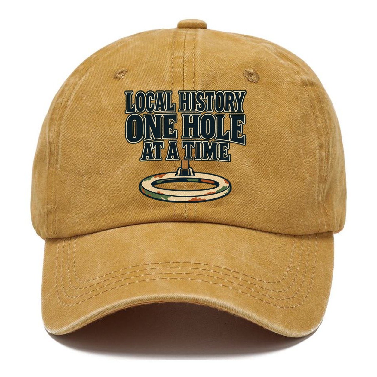 One Hole At A Time Treasure Hunting Classic Cap – Golden Harvest