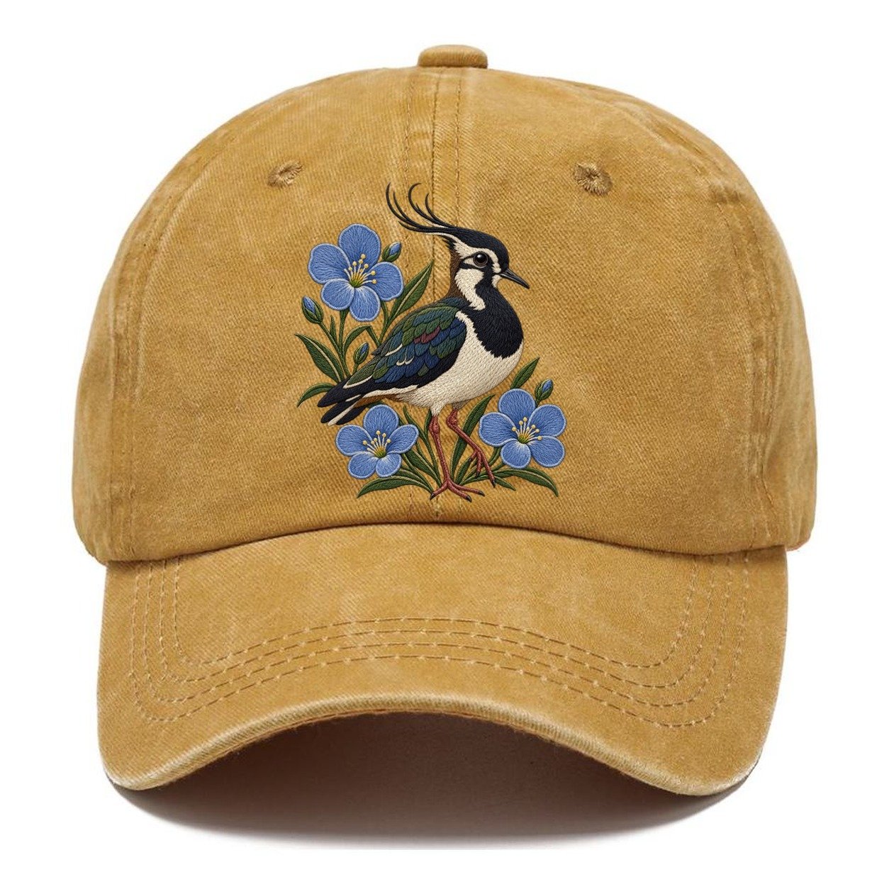 Northern Irish Flax And Lapwing Uk Culture Heritage Classic Cap – Golden Harvest