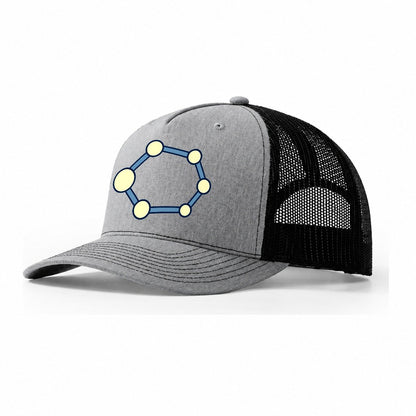 Southern Sky Figure Astronomy And Stargazing Trucker Hat – Sport Grey Black
