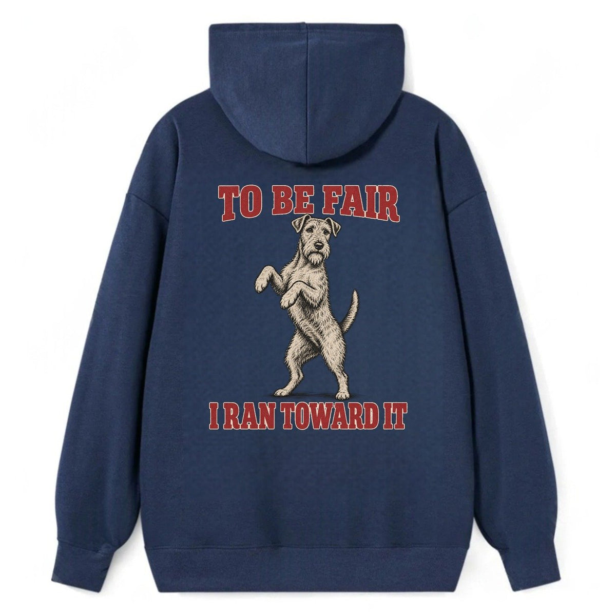 Irish Terrier Dog Declarations Classic Pullover Hoodie – Navy