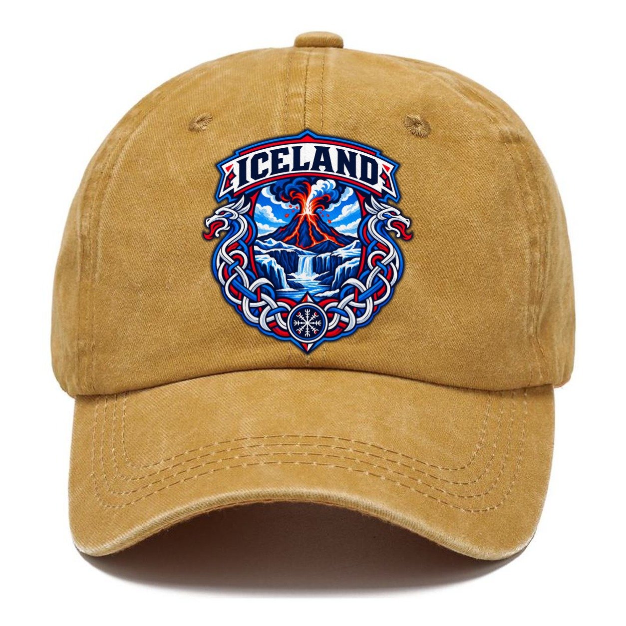 Iceland Retro Badge Country Logos Classic Cap – Golden Harvest