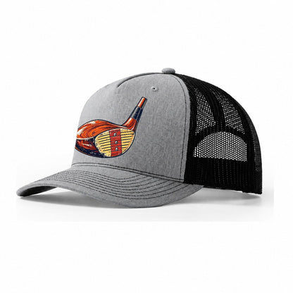Vintage Club Head Golf Life Trucker Hat – Sport Grey Black