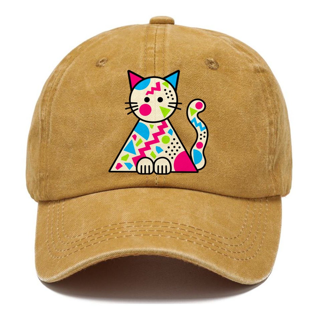 Triangle Cat Crazy Styles Classic Cap – Golden Harvest