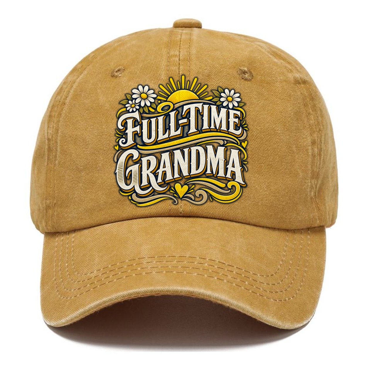 Full Time Grandma Retired Living Classic Cap – Golden Harvest