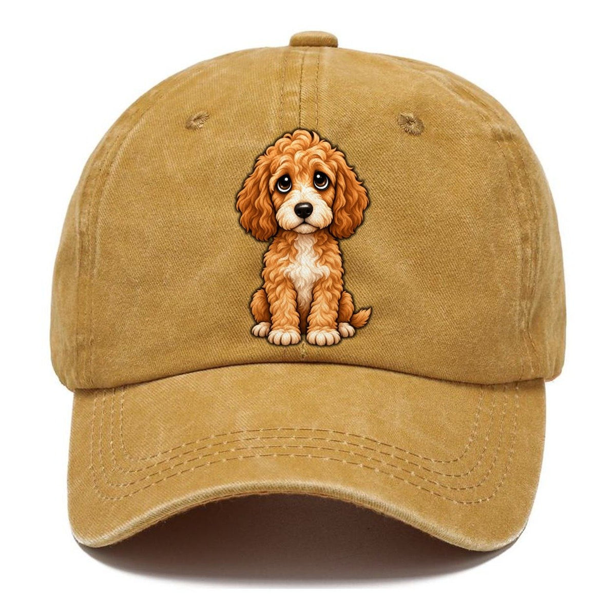 Goldendoodle Sitting Sweetheart Classic Cap – Golden Harvest