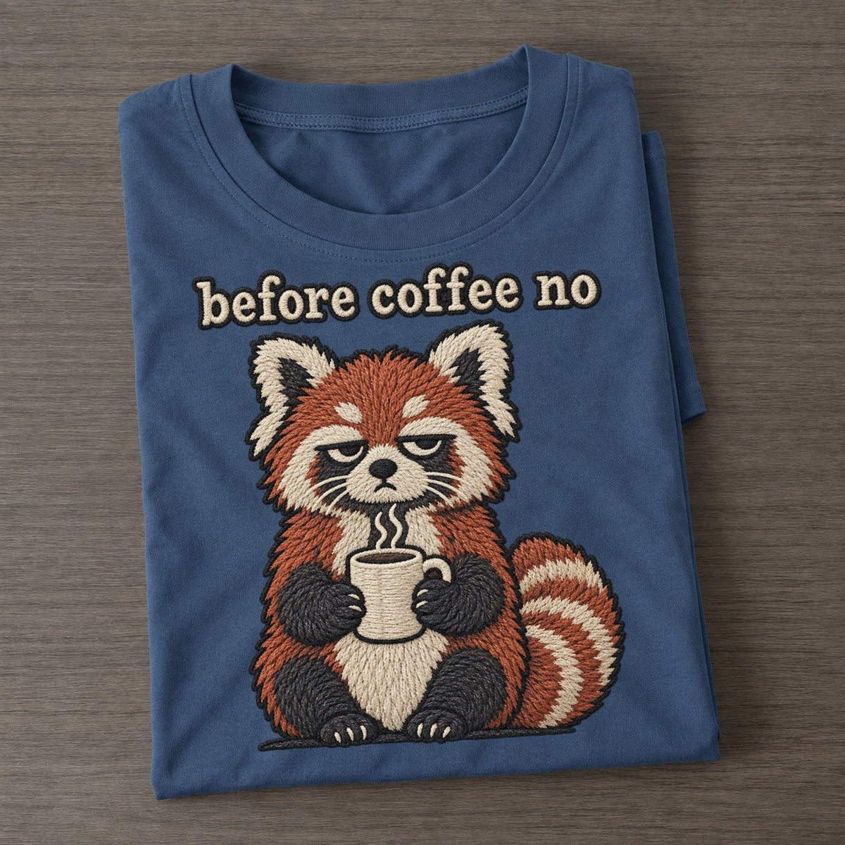 Before Coffee No Strongly Worded Classic T-shirt – Twilight Navy