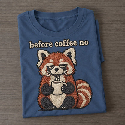 Before Coffee No Strongly Worded Classic T-shirt – Twilight Navy