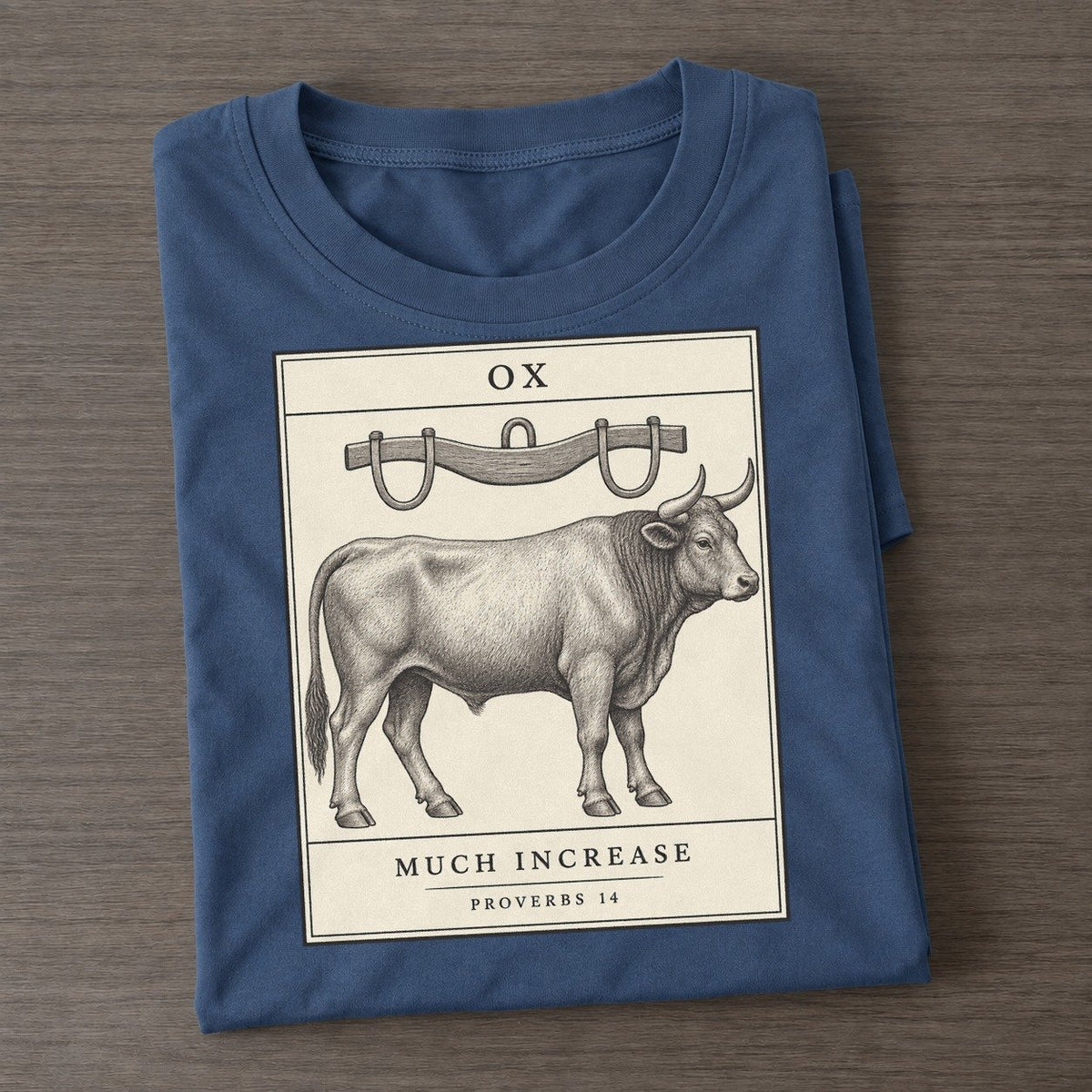 Ox Specimen Plate Creature Canticle Classic T-shirt – Twilight Navy