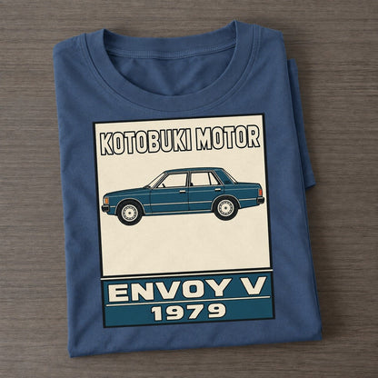 Kotobuki Envoy Showa Speed Plates Classic T-shirt – Twilight Navy