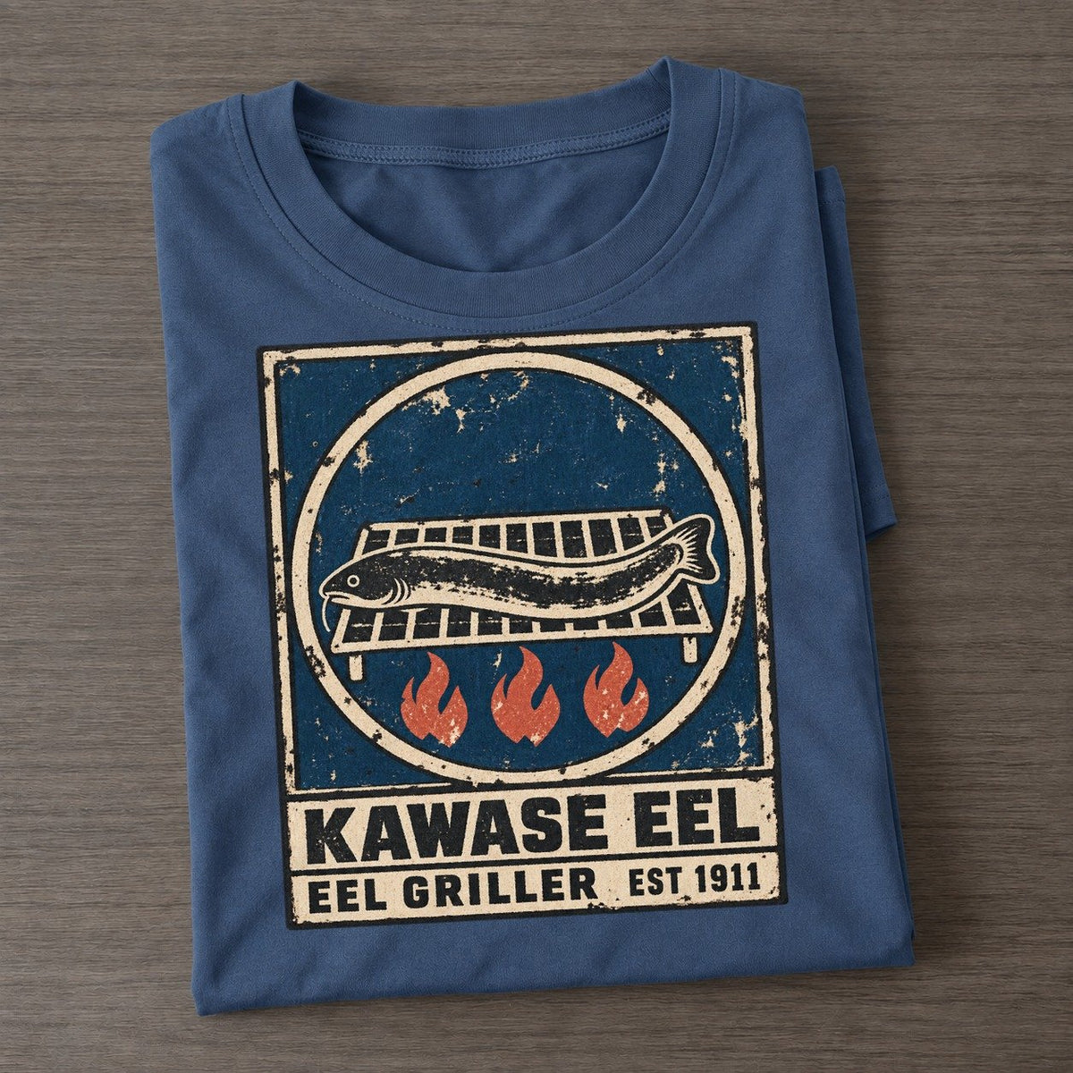 Kawase Eel Grill Noren Trade Co Classic T-shirt – Twilight Navy