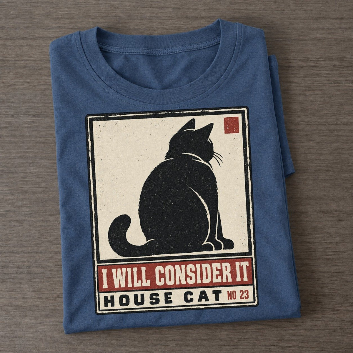 I Will Consider It Neko Says No Classic T-shirt – Twilight Navy