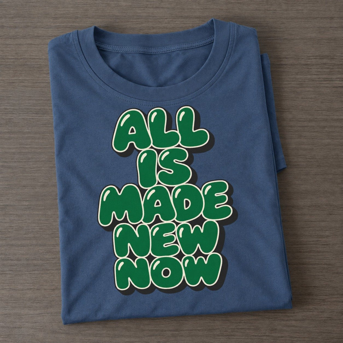 All Is Made New Now Sunday Puff Classic T-shirt – Twilight Navy