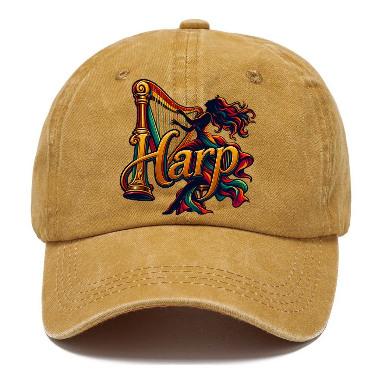 Harp Wordmark Music Instruments Classic Cap – Golden Harvest
