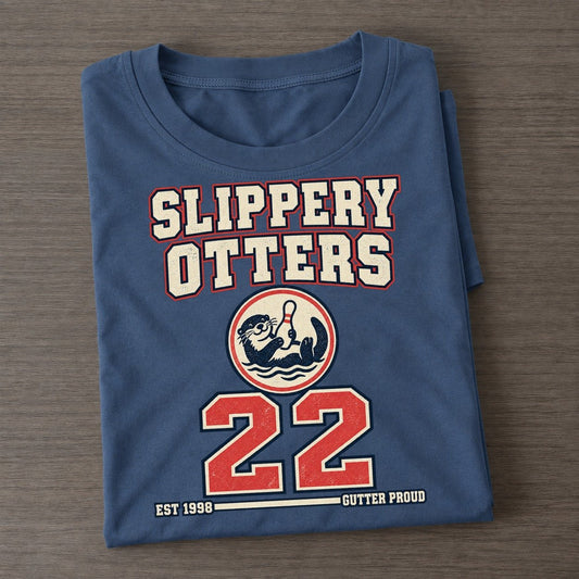 Otter Bowling Sunday Nobodies Classic T-shirt – Twilight Navy