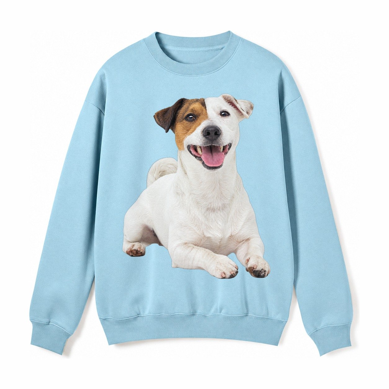 Jack Russell Terrier Dog Fleece Sweatshirt – Light Blue