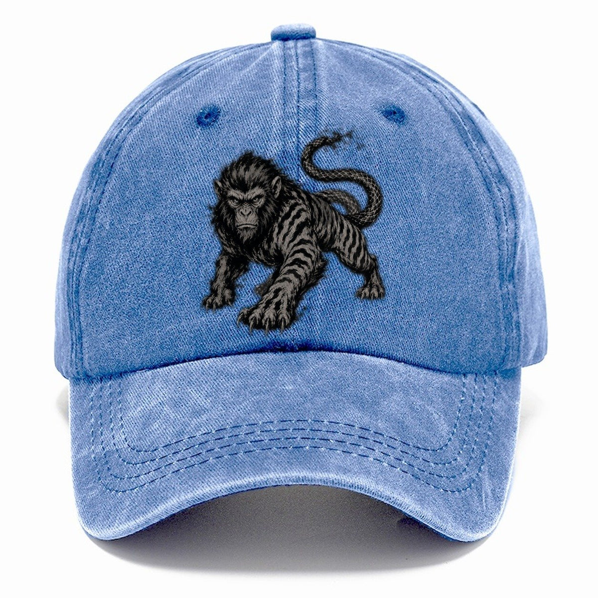 Dark Gestural Marks Classic Cap – Summer Sky