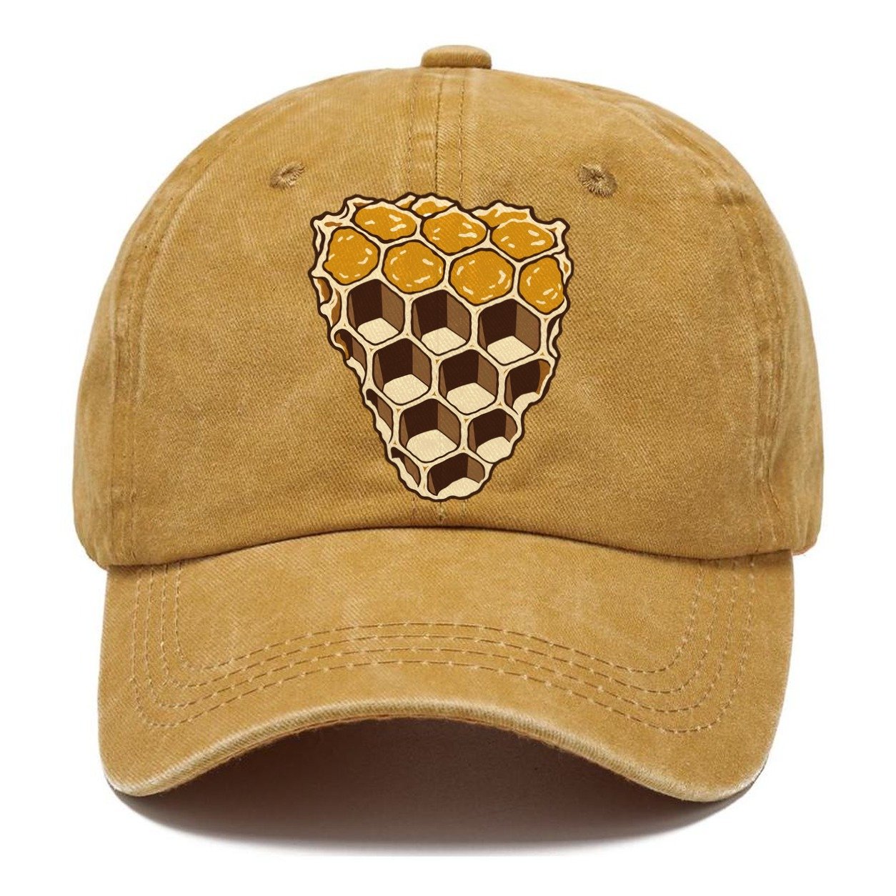 Wax Comb Cross Section Beekeeping Classic Cap – Golden Harvest