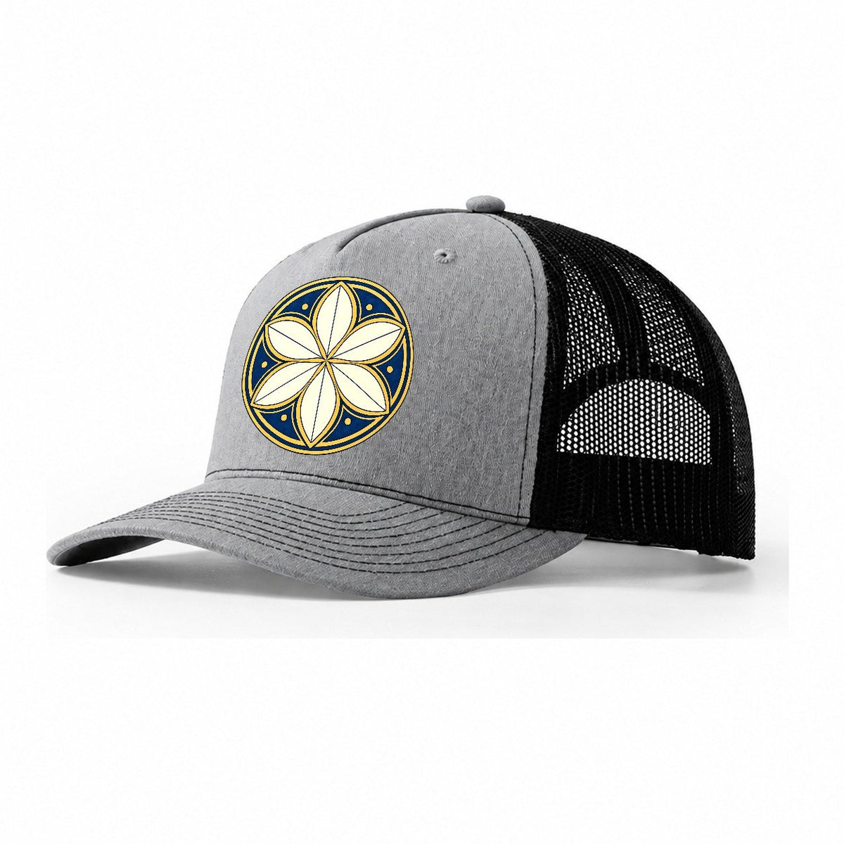 Sixfoil Seal Quiet Wards Heritage Trucker Hat – Sport Grey Black