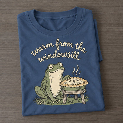 Pie Window Pond Folk Classic T-shirt – Twilight Navy