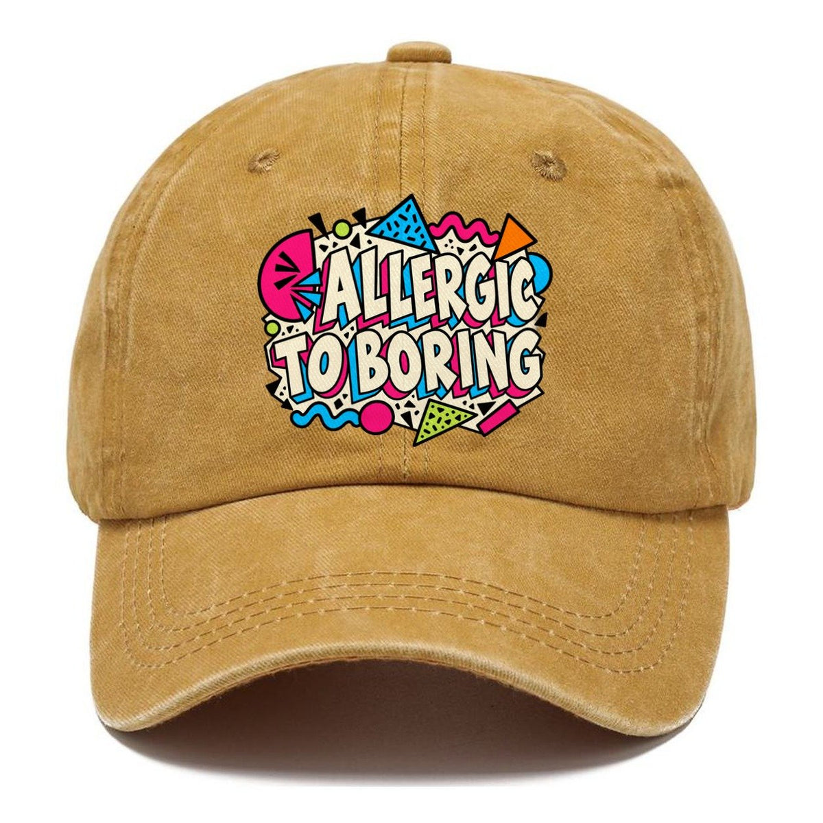 Allergic To Boring Crazy Styles Classic Cap – Golden Harvest