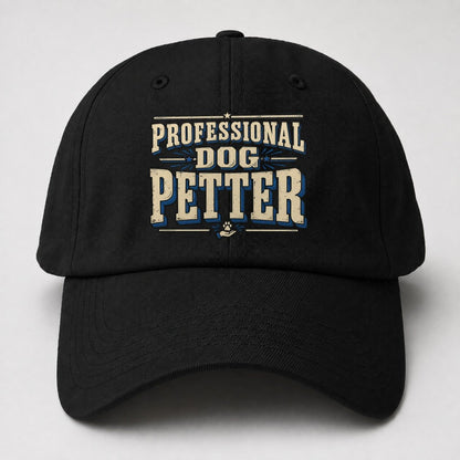 Professional Dog Petter American Wit Baseball Cap – Black