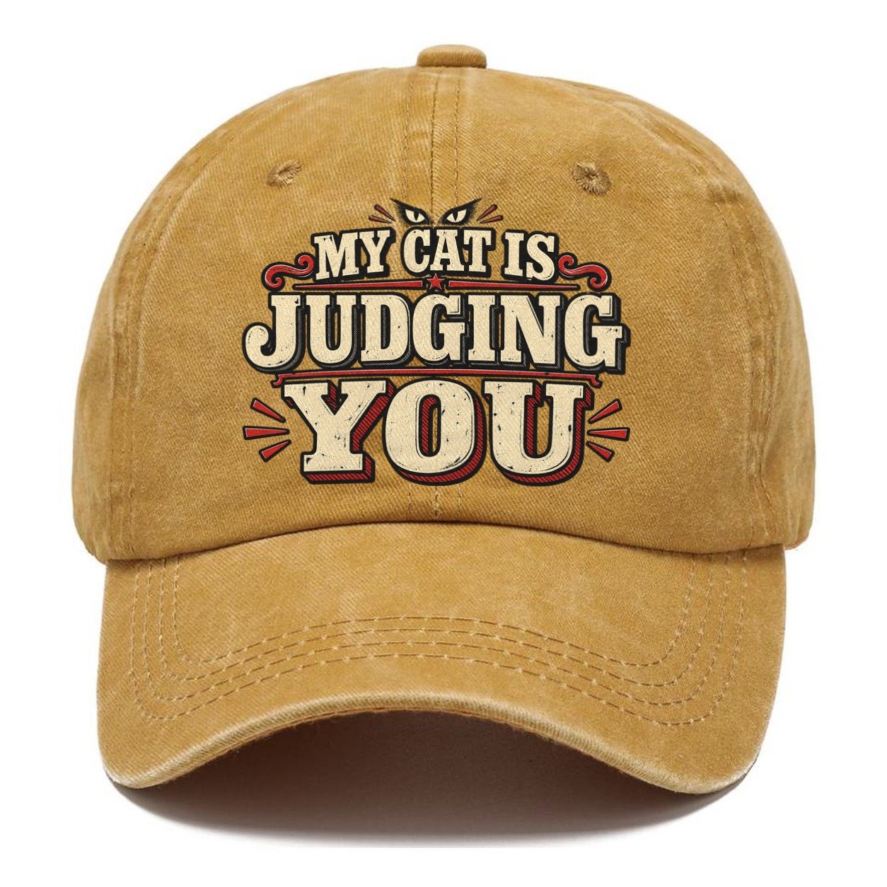 My Cat Is Judging You American Wit Classic Cap – Golden Harvest