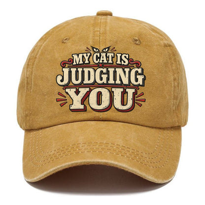 My Cat Is Judging You American Wit Classic Cap – Golden Harvest