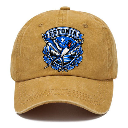 Estonia Retro Badge Country Logos Classic Cap – Golden Harvest