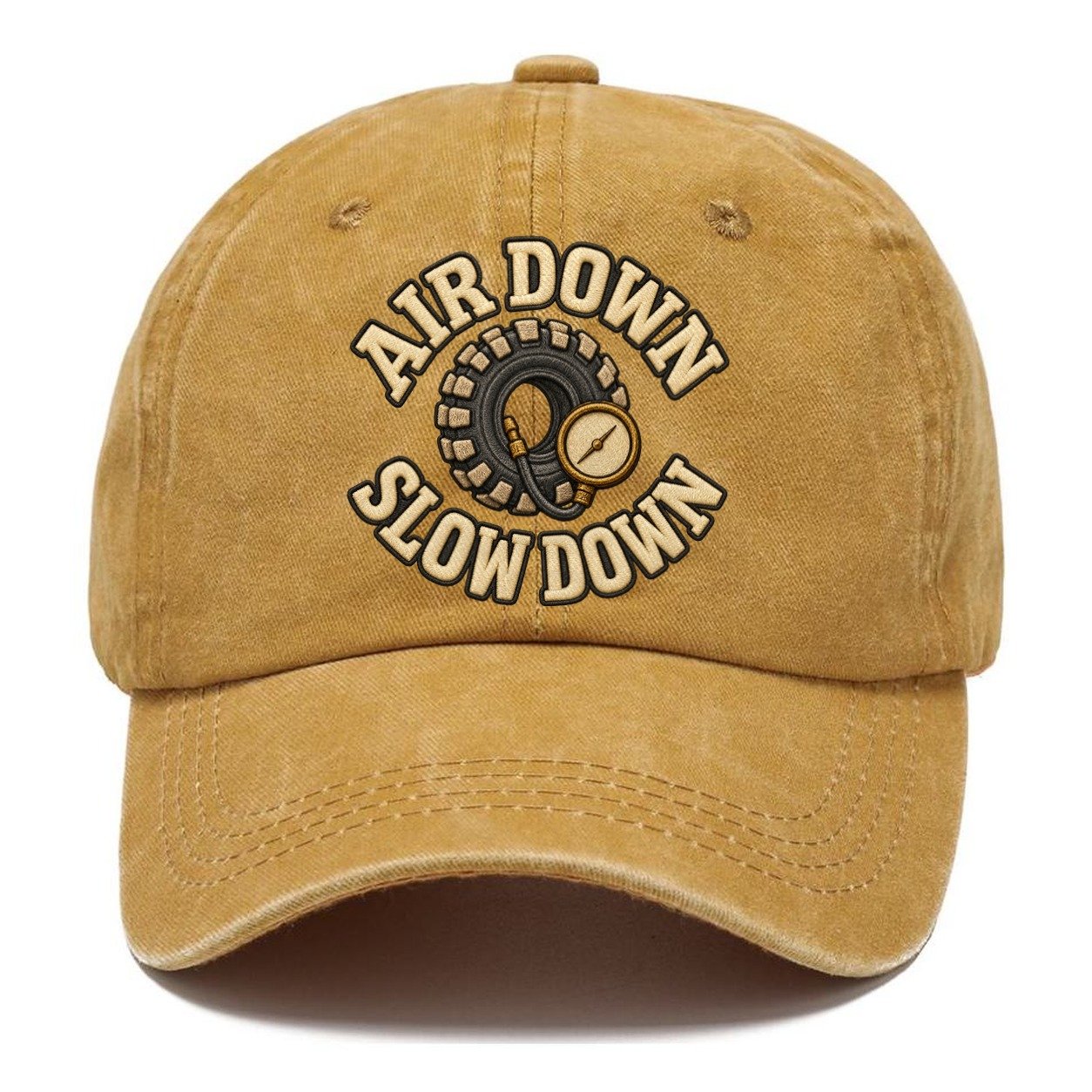 Air Down Slow Down Off Roading And Overlanding Classic Cap – Golden Harvest