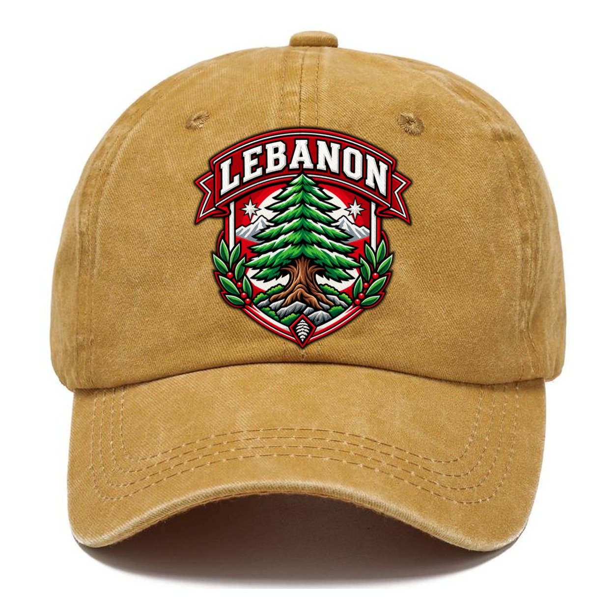Lebanon Retro Badge Country Logos Classic Cap – Golden Harvest