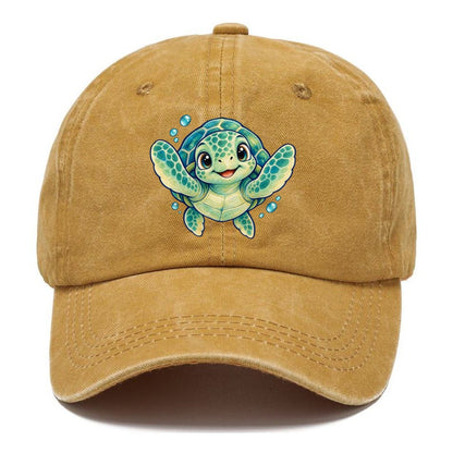 Sea Turtle Front Paddle Sea Sprite Classic Cap – Golden Harvest