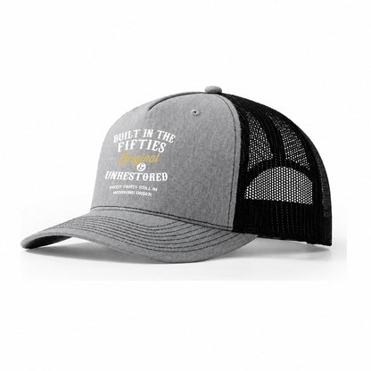 Built In The Fifties Trucker Hat – Sport Grey Black