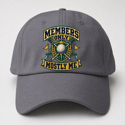 Members Only Mostly Me Golf Life Baseball Cap – Grey