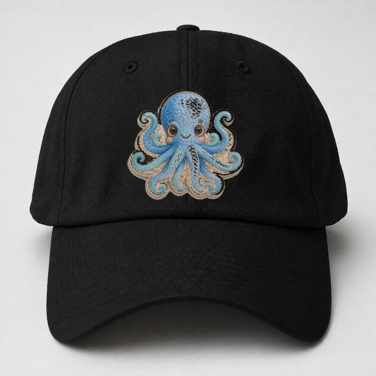 Pufferfish Puff Hello Sea Sprite Baseball Cap – Black