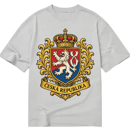 Czech Republic Lion Classic T-shirt – Grey