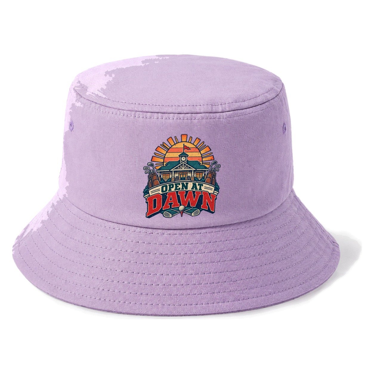 Open At Dawn Golf Life Bucket Hat – Purple