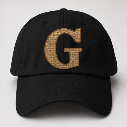 Woven Tweed G Monogram Baseball Cap – Black