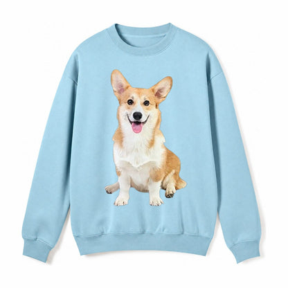 Welsh Corgi Owner Owner Fleece Sweatshirt – Light Blue