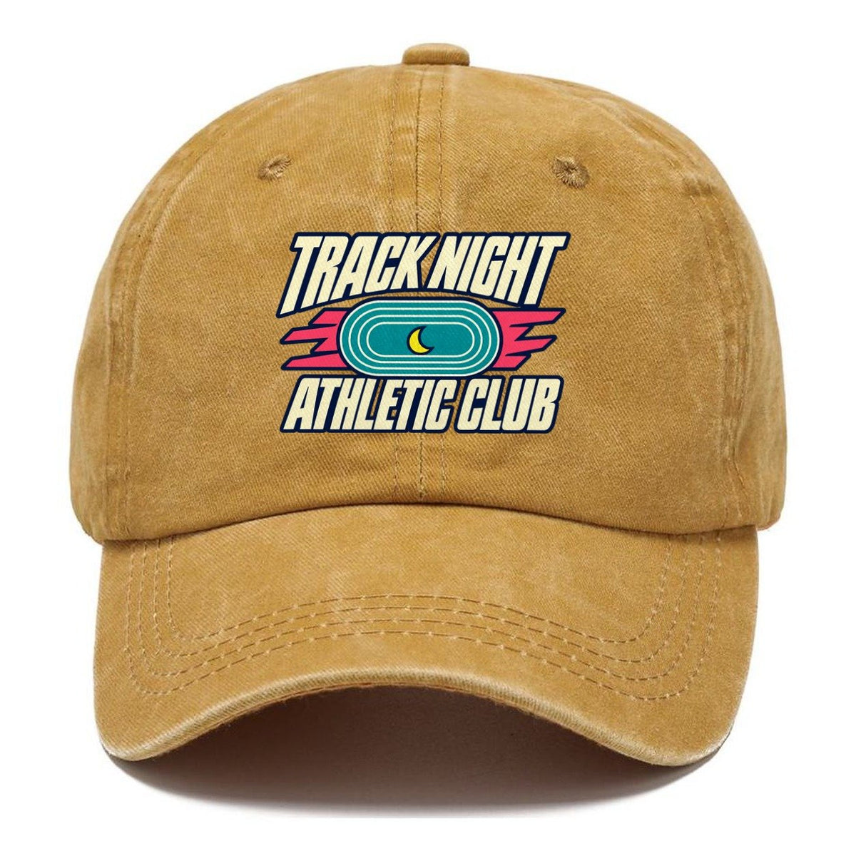 Track Night Athletic Club 90S Running Clubs Classic Cap – Golden Harvest