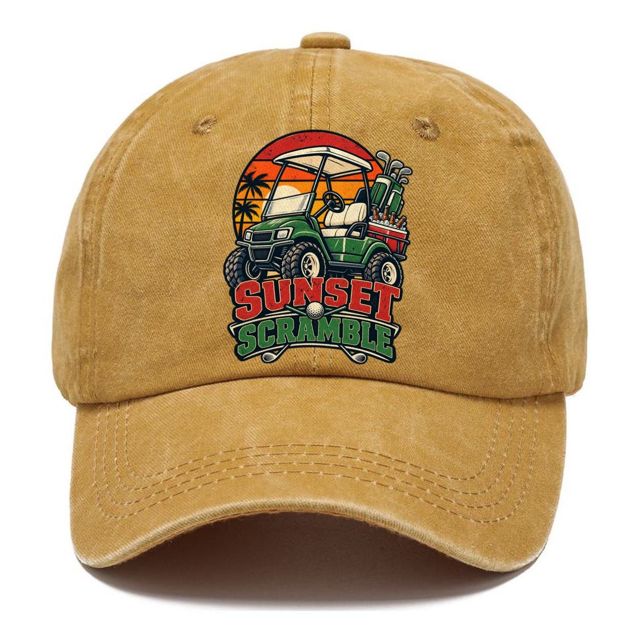 Sunset Scramble Golf Life Classic Cap – Golden Harvest