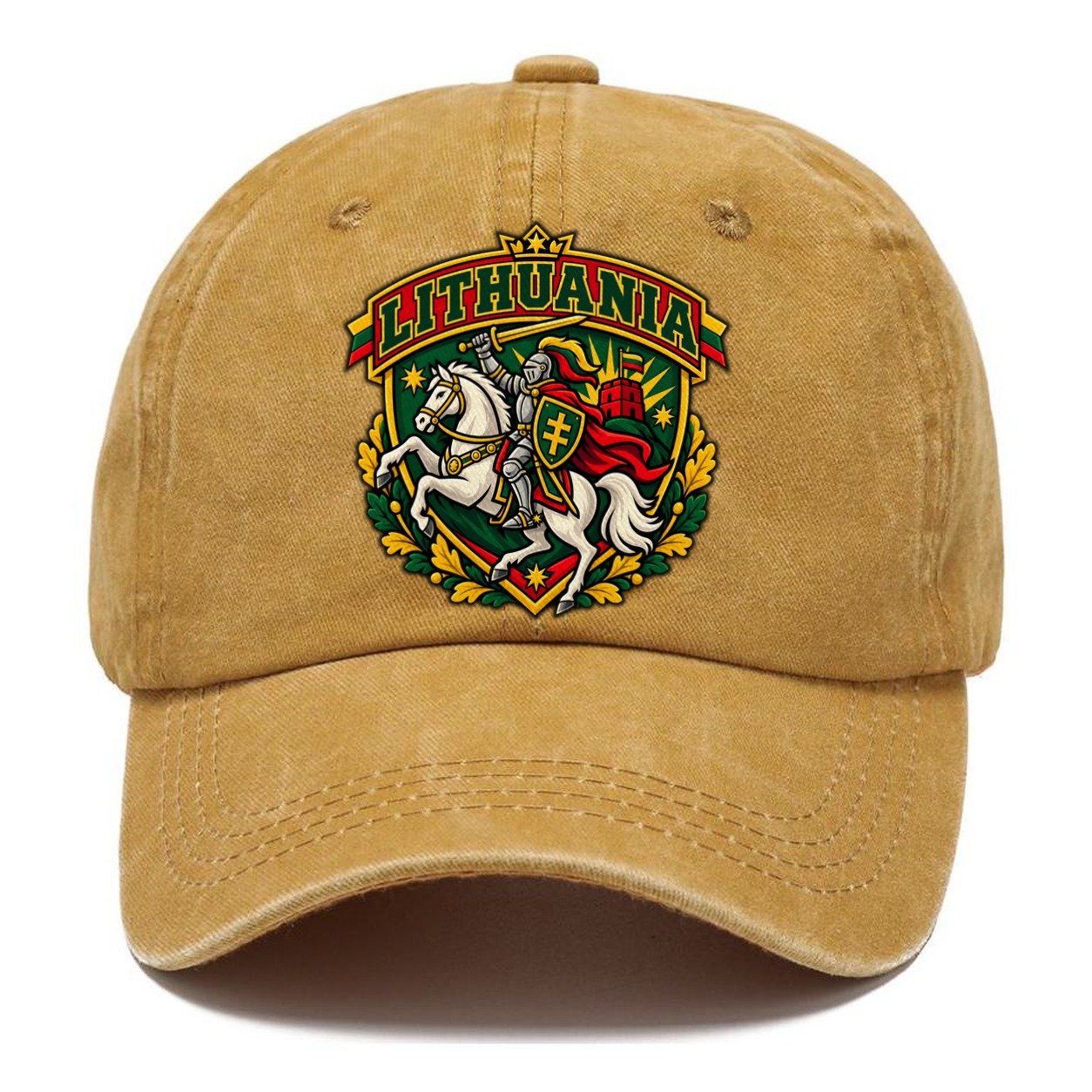 Lithuania Retro Badge Country Logos Classic Cap – Golden Harvest