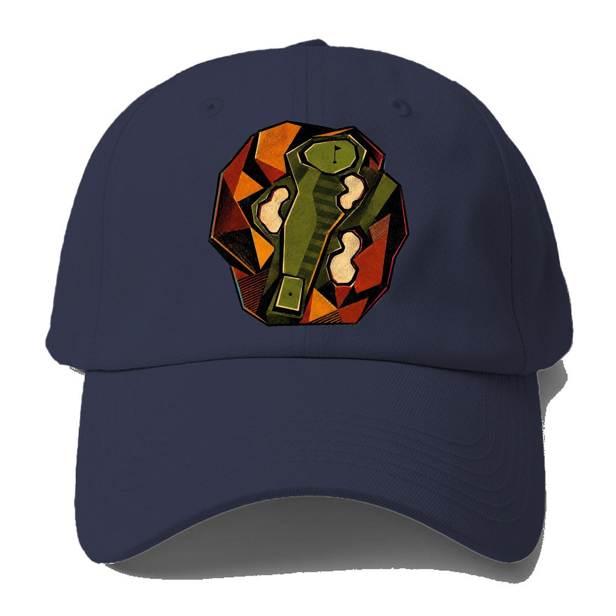 Brutalist Fairway Totem Golf Baseball Cap – Twilight Navy