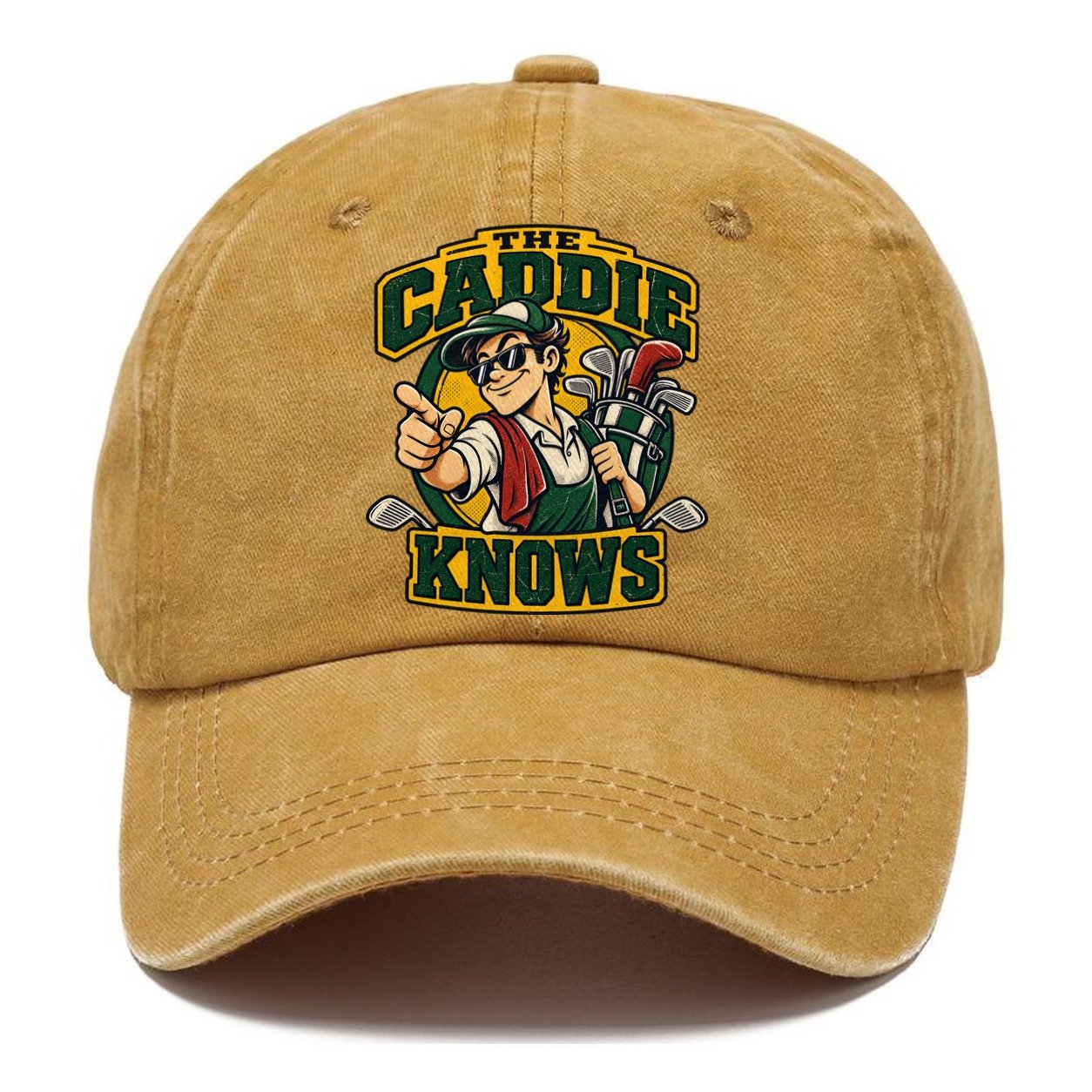 The Caddie Knows Golf Life Classic Cap – Golden Harvest