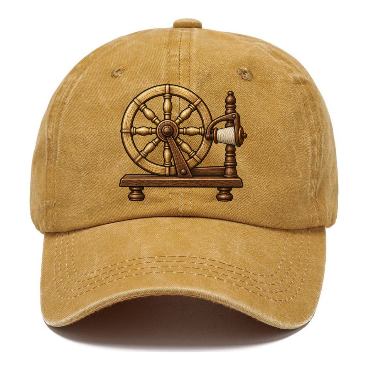 Heritage Spinning Wheel Yarn Crafts Classic Cap – Golden Harvest
