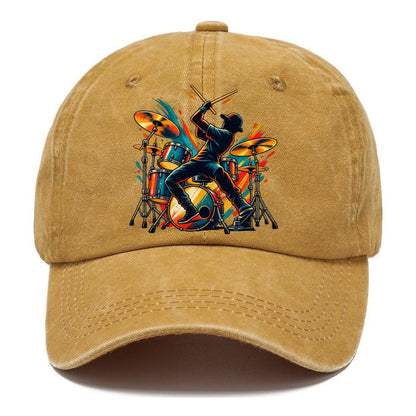 Drum Kit Icon Music Instruments Classic Cap – Golden Harvest