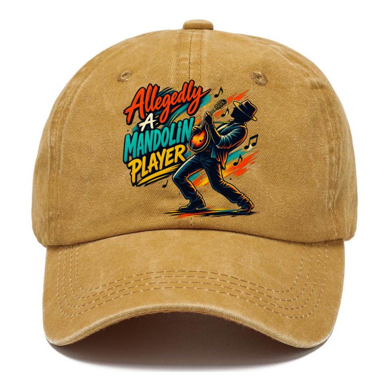 Allegedly A Mandolin Player Music Instruments Classic Cap – Golden Harvest