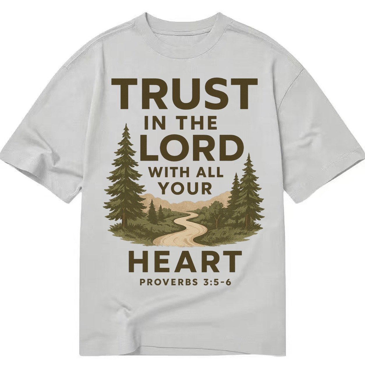 Proverbs 35 6 Path Classic T-shirt – Grey