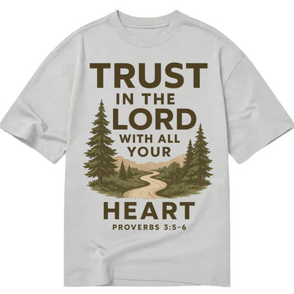 Proverbs 35 6 Path Classic T-shirt – Grey